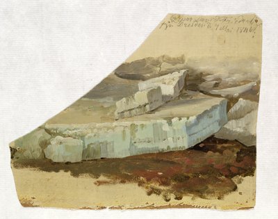 Eisscholle von Caspar David Friedrich